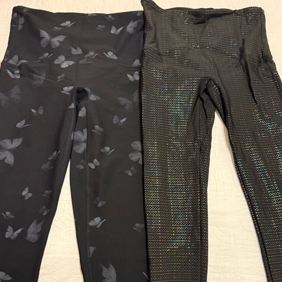 SPANX Pants - SPANX Black and Gray Patterned Leggings Set